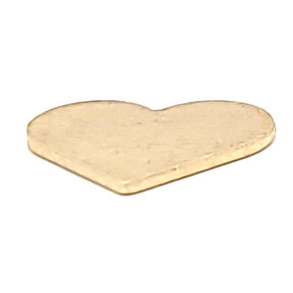 Brass Blank Heart Pendant