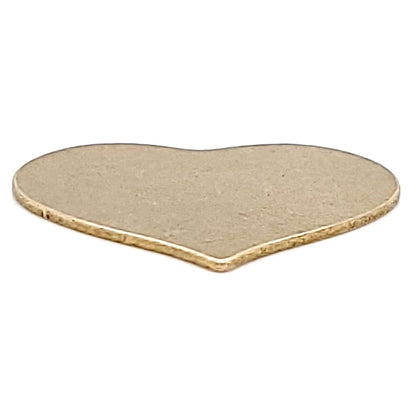 Brass Blank Heart Pendant