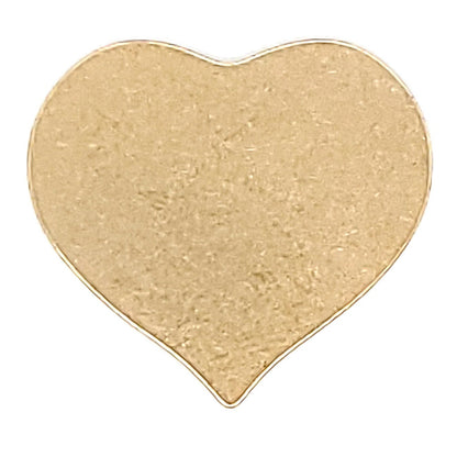 Brass Blank Heart Pendant