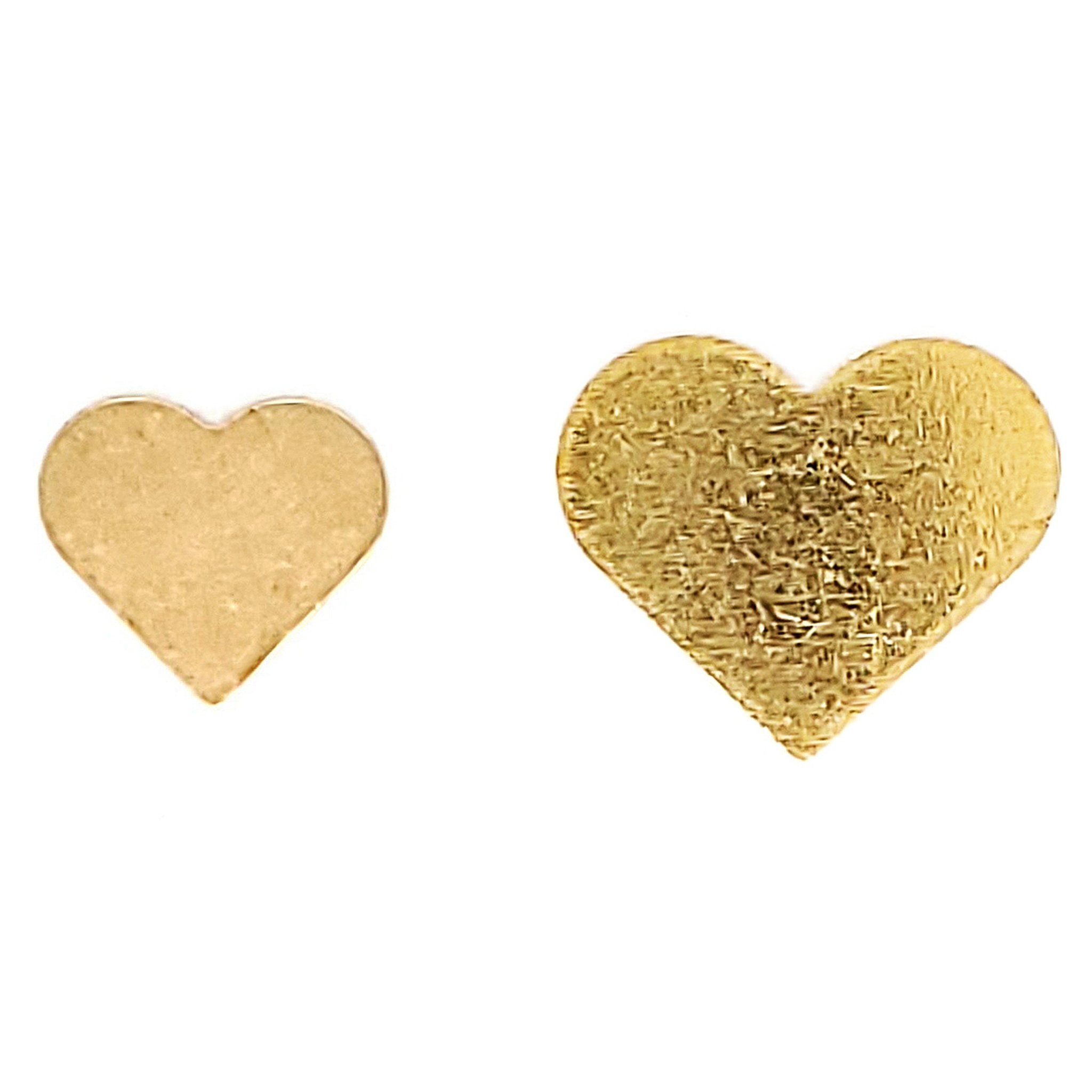 Brass Blank Heart Pendant