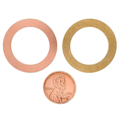 Brass Blank Washer Pendant