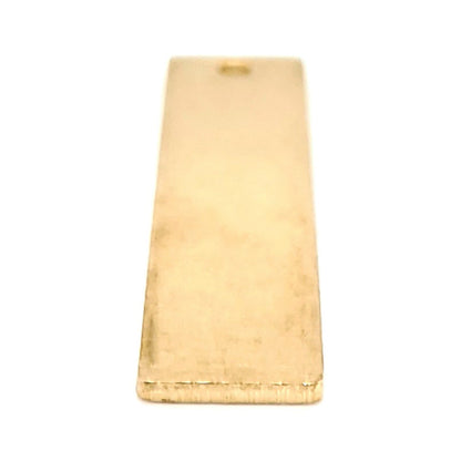 Brass Blank Vertical Rectangle Pendant