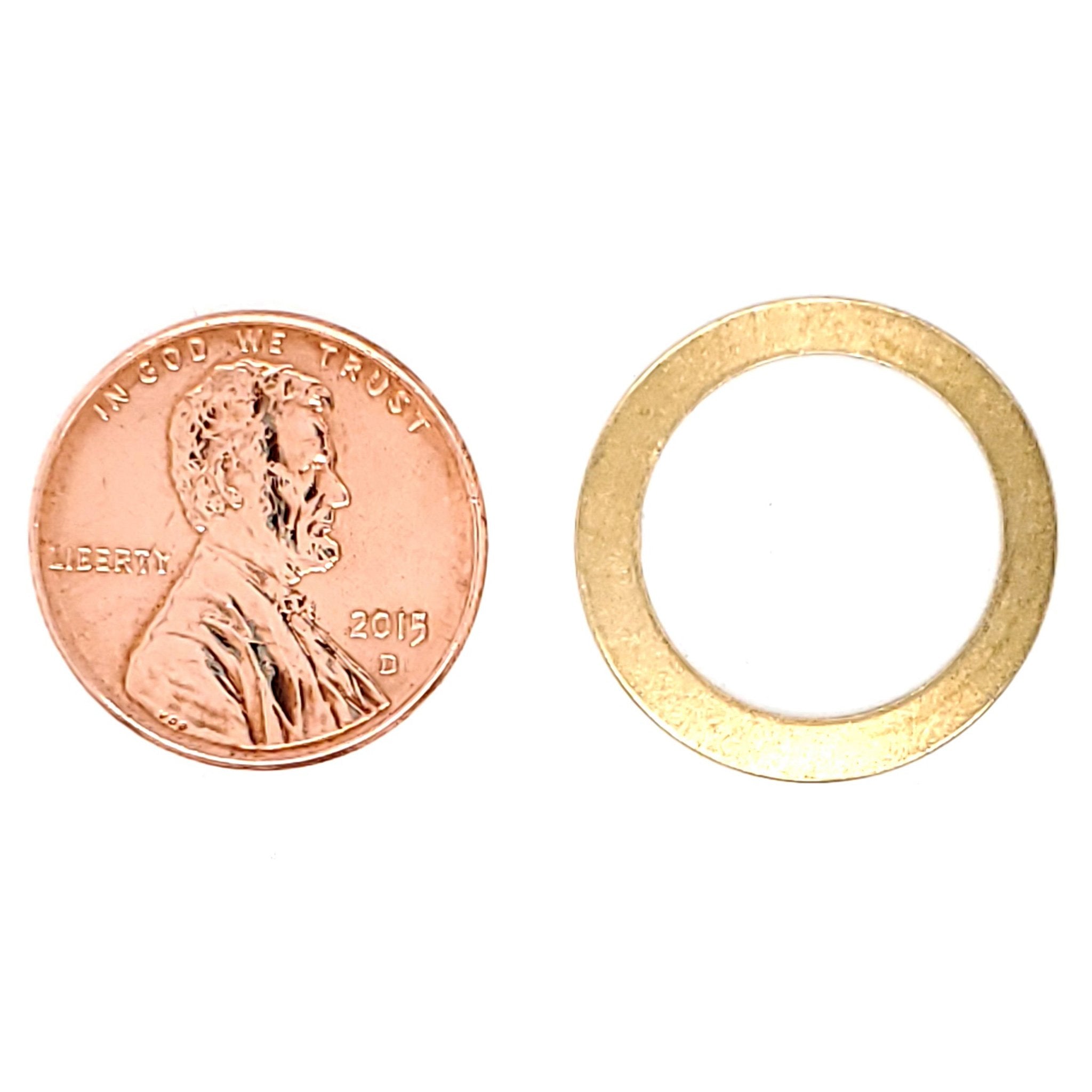 Brass Blank Washer Pendant