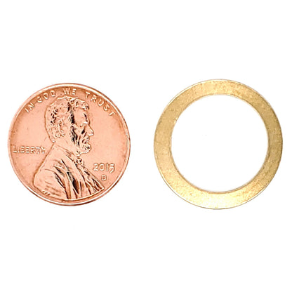 Brass Blank Washer Pendant