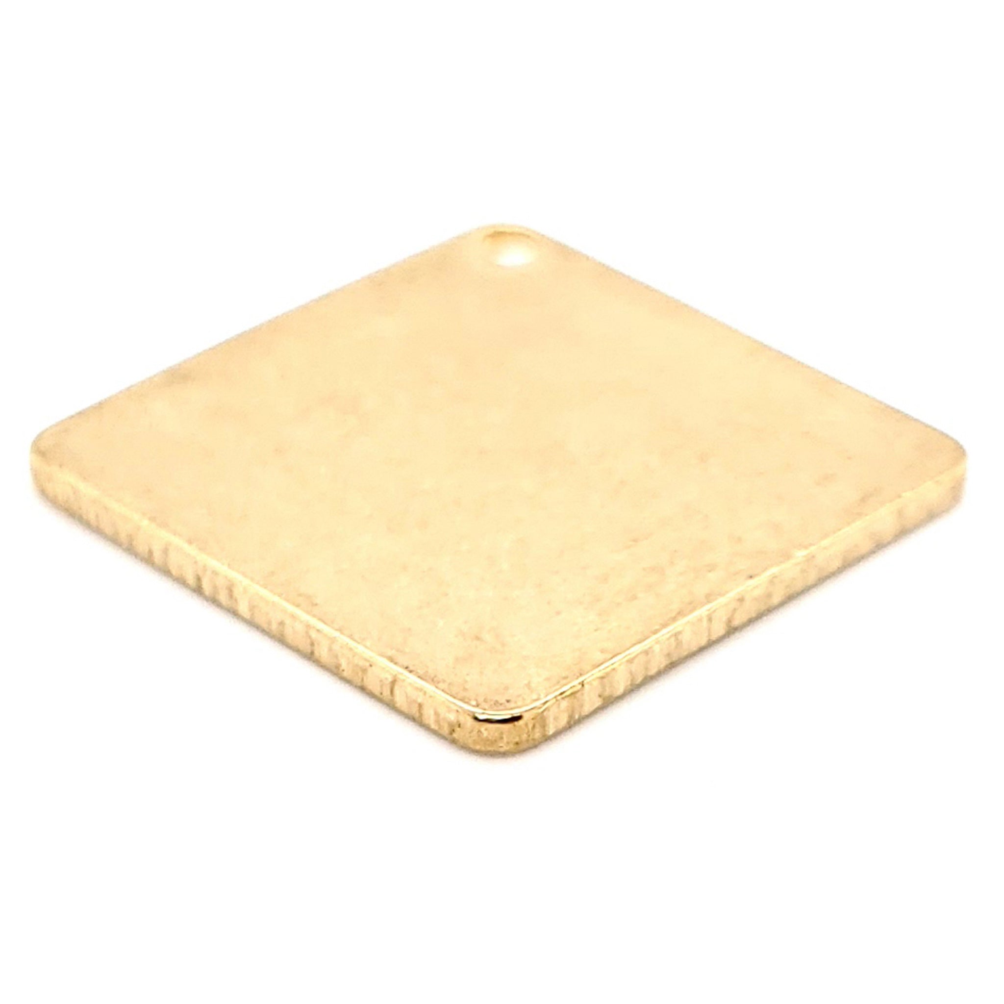 Brass Blank Diamond With Hole Pendant