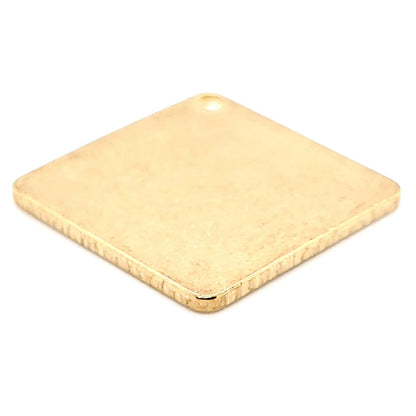 Brass Blank Diamond With Hole Pendant