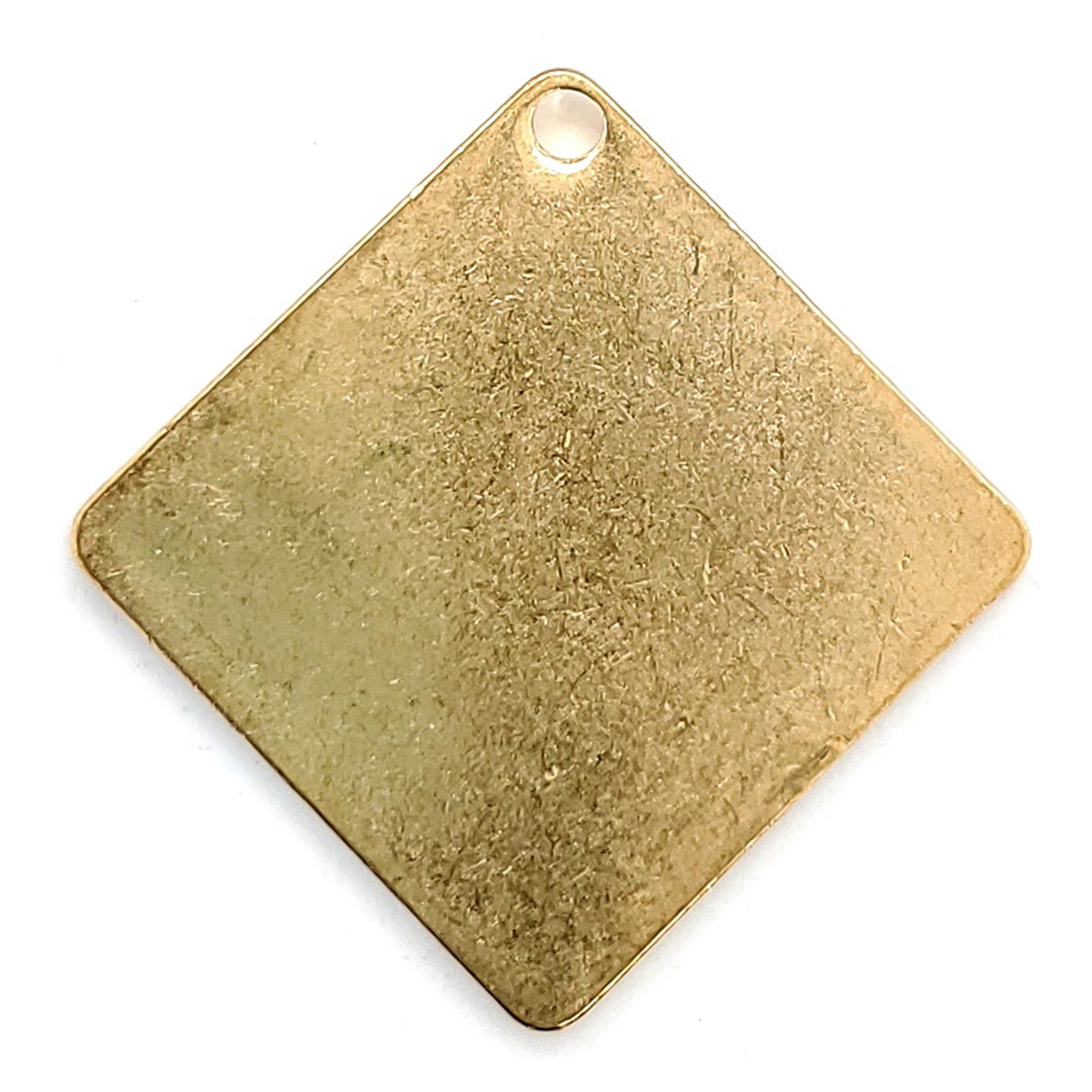 Brass Blank Diamond With Hole Pendant