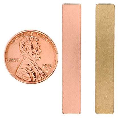 Copper Blank Rectangle Pendant