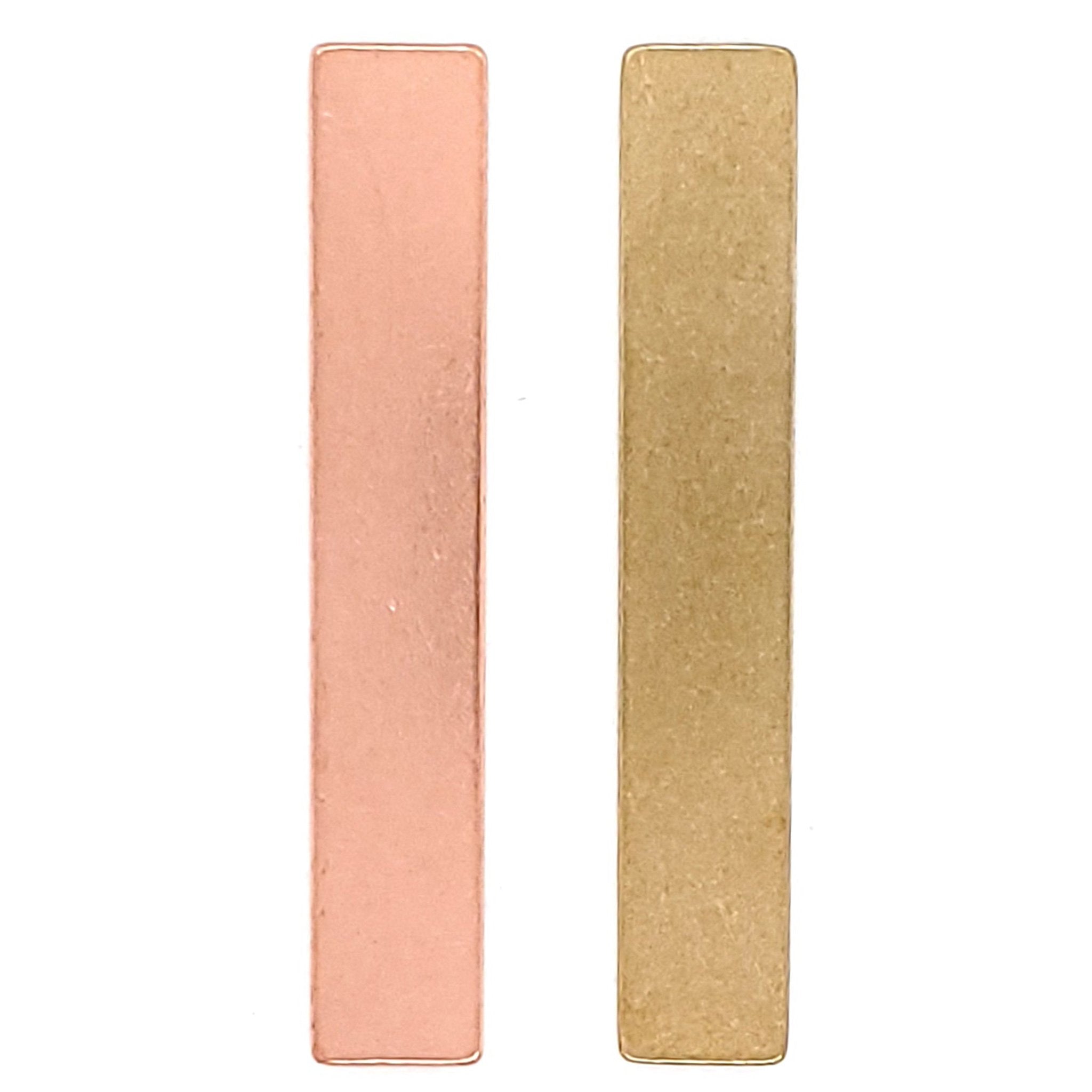 Copper Blank Rectangle Pendant