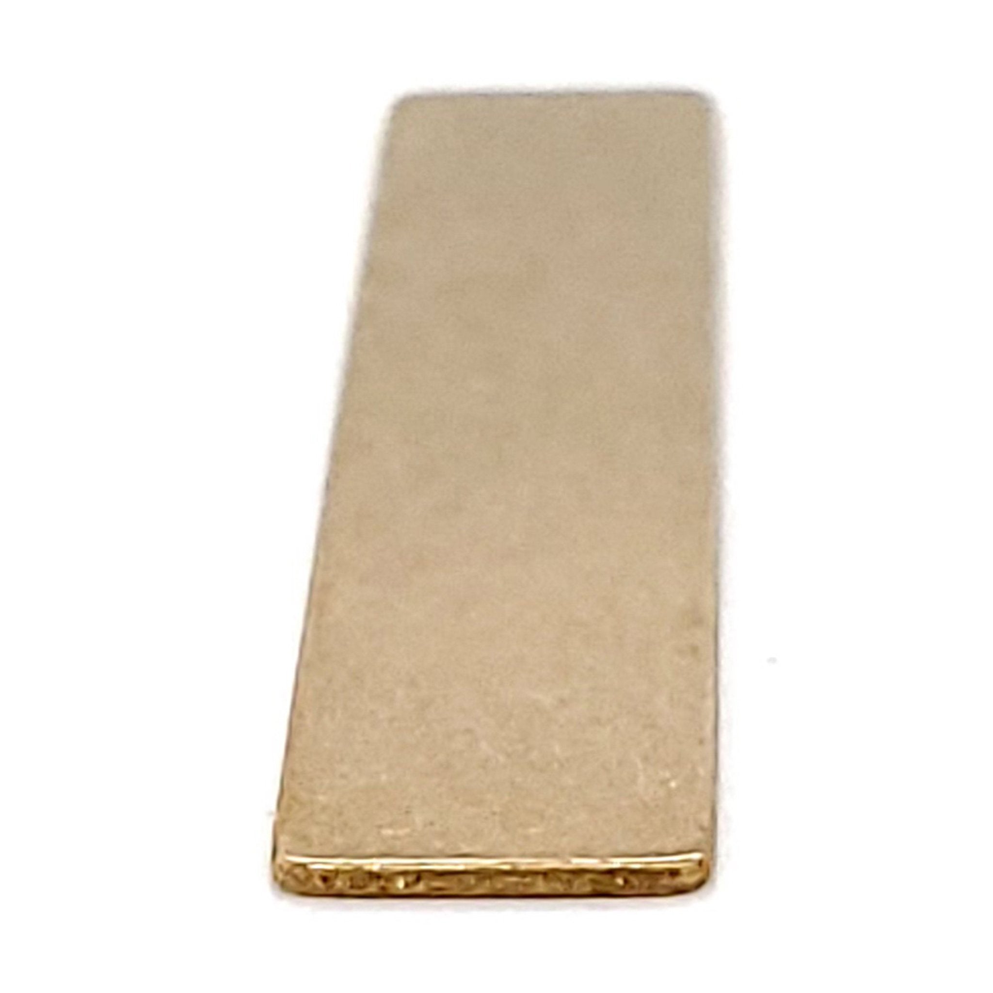 Brass Blank Rectangle Pendant