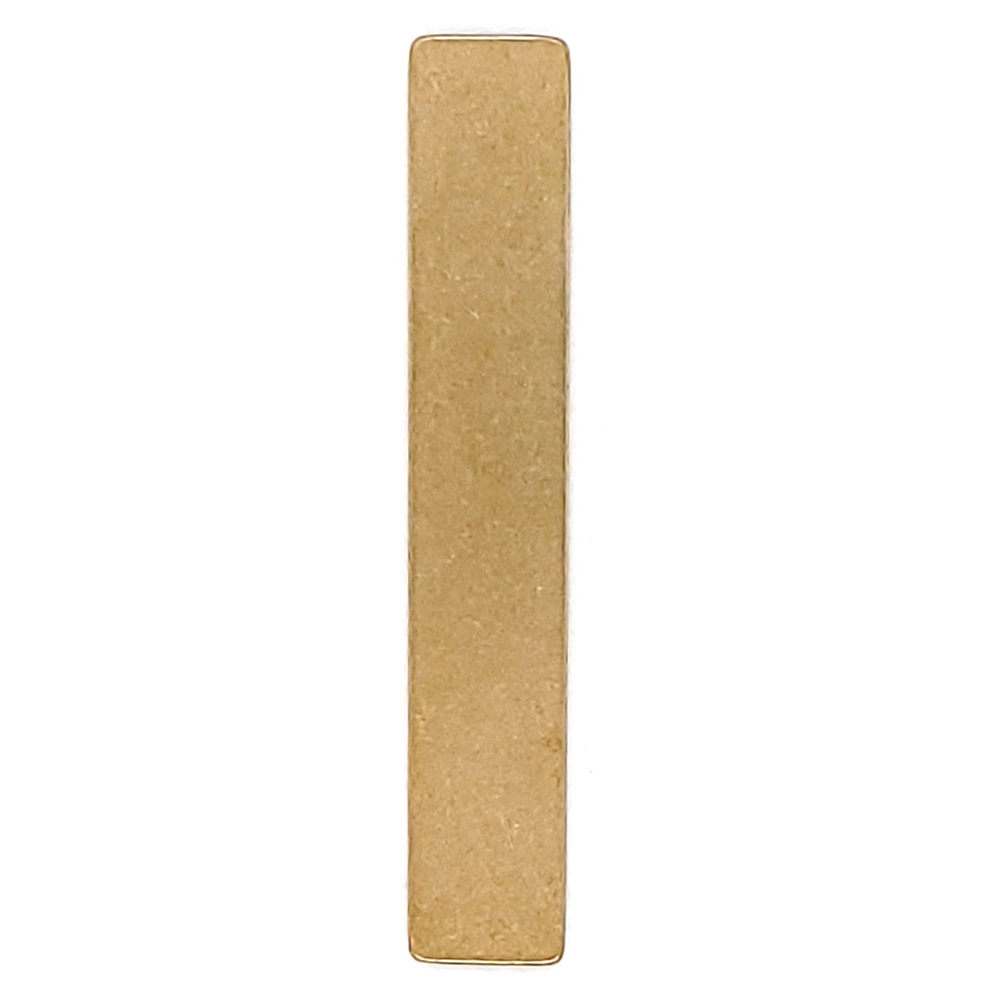 Brass Blank Rectangle Pendant