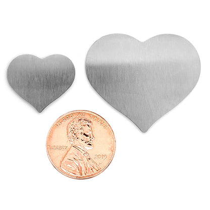 Stainless Steel Blank Heart Pendant