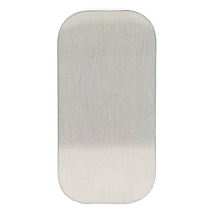 Stainless Steel Blank Rounded Rectangle Pendant