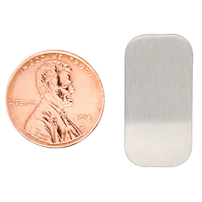 Stainless Steel Blank Rounded Rectangle Pendant