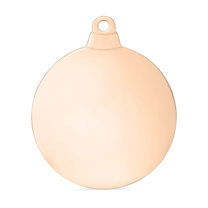 Stainless Steel Blank Christmas Bauble Globe Blank Ornament