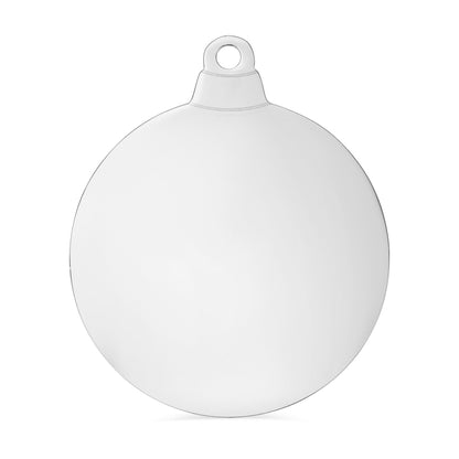 Stainless Steel Blank Christmas Bauble Globe Blank Ornament