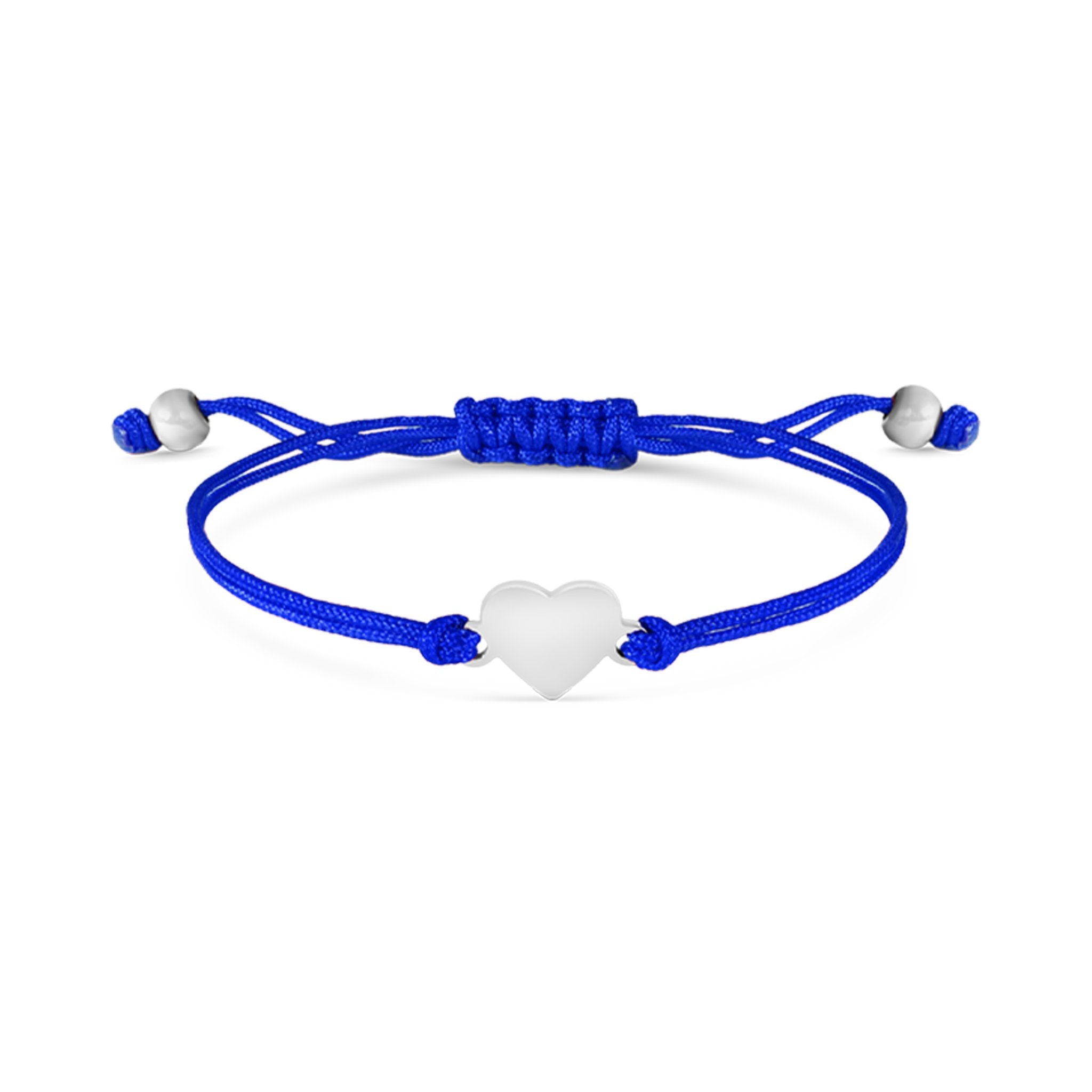 18K Gold PVD Stainless Steel Engravable Heart Friendship Bracelet