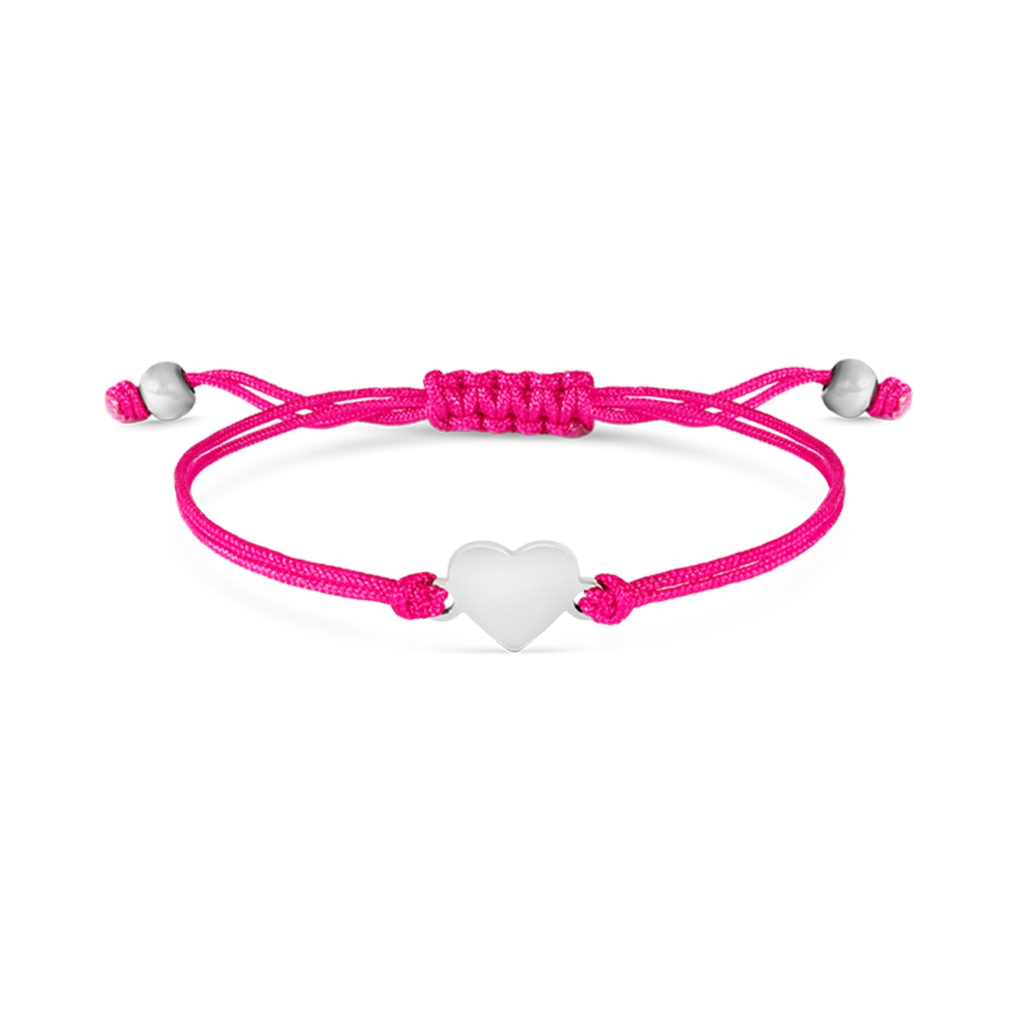 18K Gold PVD Stainless Steel Engravable Heart Friendship Bracelet