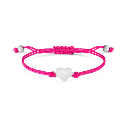 18K Gold PVD Stainless Steel Engravable Heart Friendship Bracelet