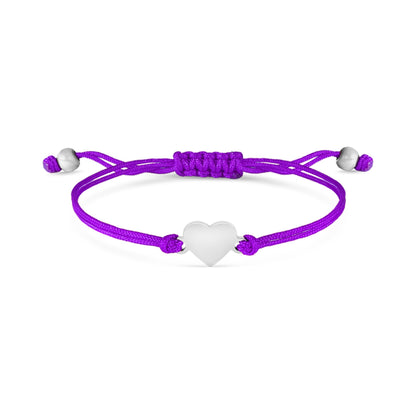 18K Gold PVD Stainless Steel Engravable Heart Friendship Bracelet
