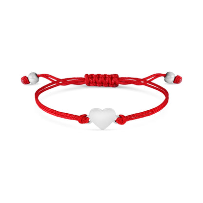 18K Gold PVD Stainless Steel Engravable Heart Friendship Bracelet