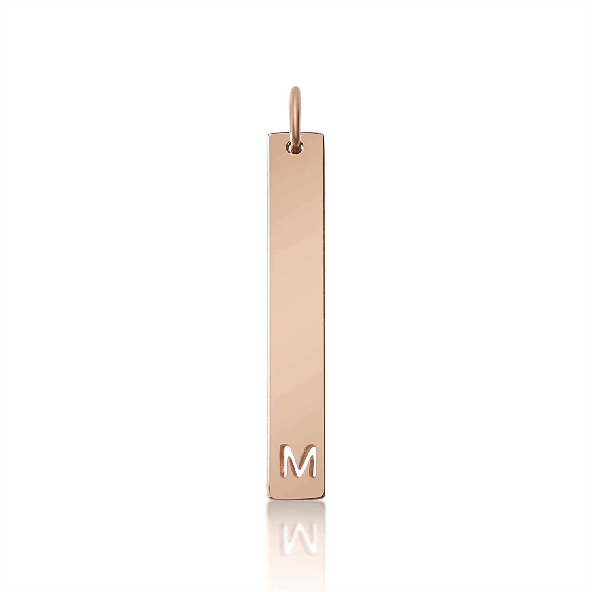 18K PVD Coated Stainless Steel Cutout Initial Pendant