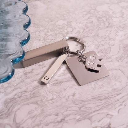 18K PVD Coated Stainless Steel Cutout Initial Pendant