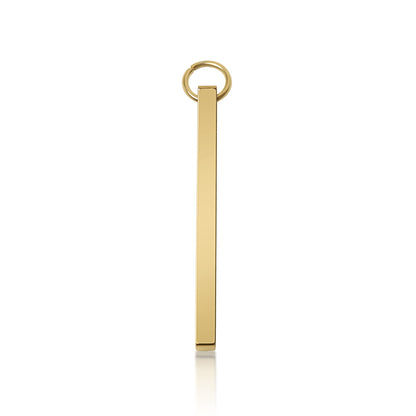 18K PVD Coated Stainless Steel Cutout Initial Pendant