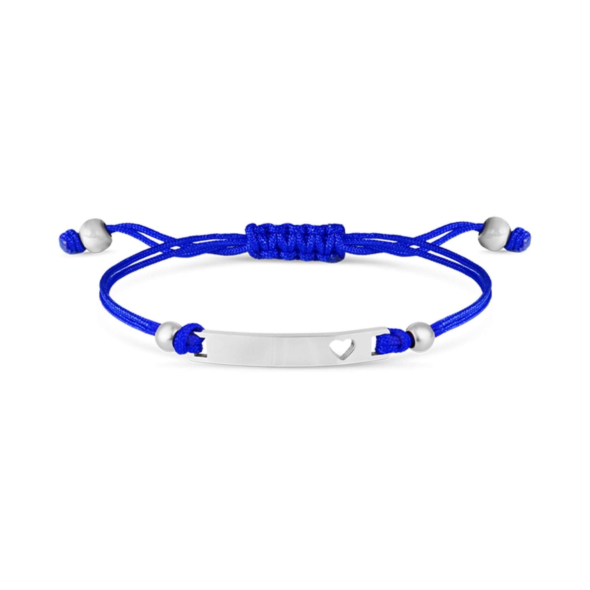18K Gold PVD Stainless Steel Engravable Cutout Heart Friendship Curved Bar Bracelet