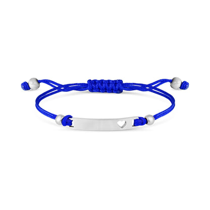 18K Gold PVD Stainless Steel Engravable Cutout Heart Friendship Curved Bar Bracelet