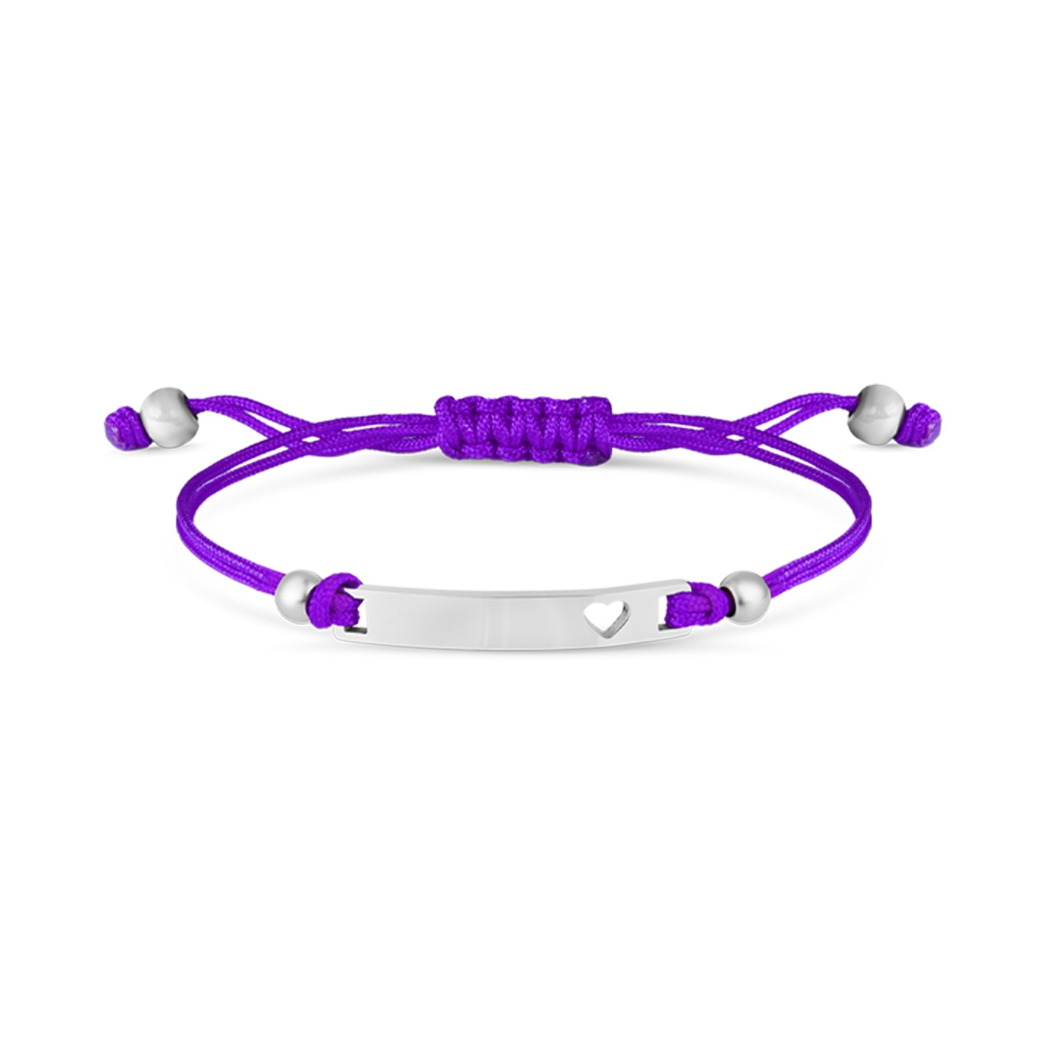 18K Gold PVD Stainless Steel Engravable Cutout Heart Friendship Curved Bar Bracelet