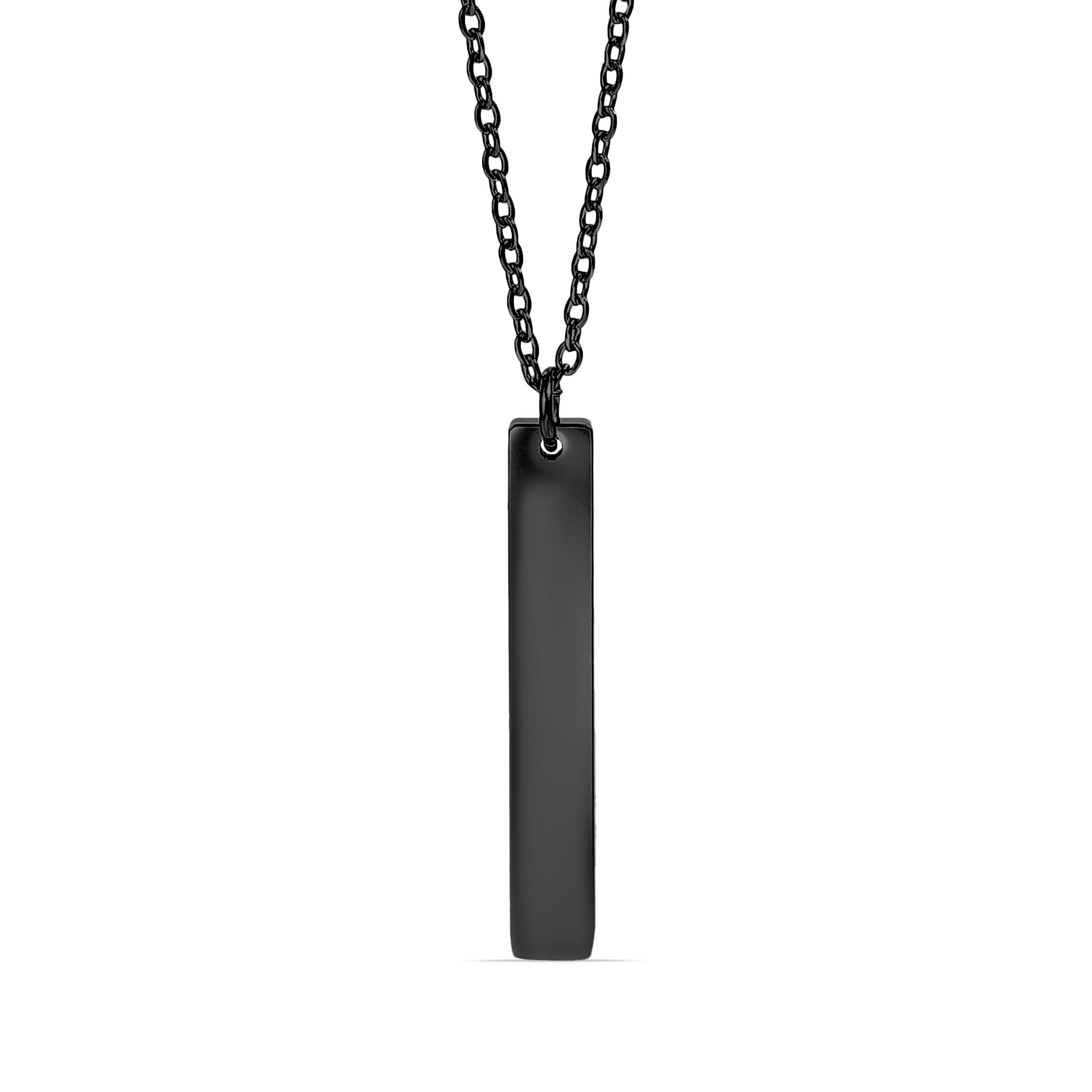 18K Gold PVD Stainless Steel Vertical Bar Necklace