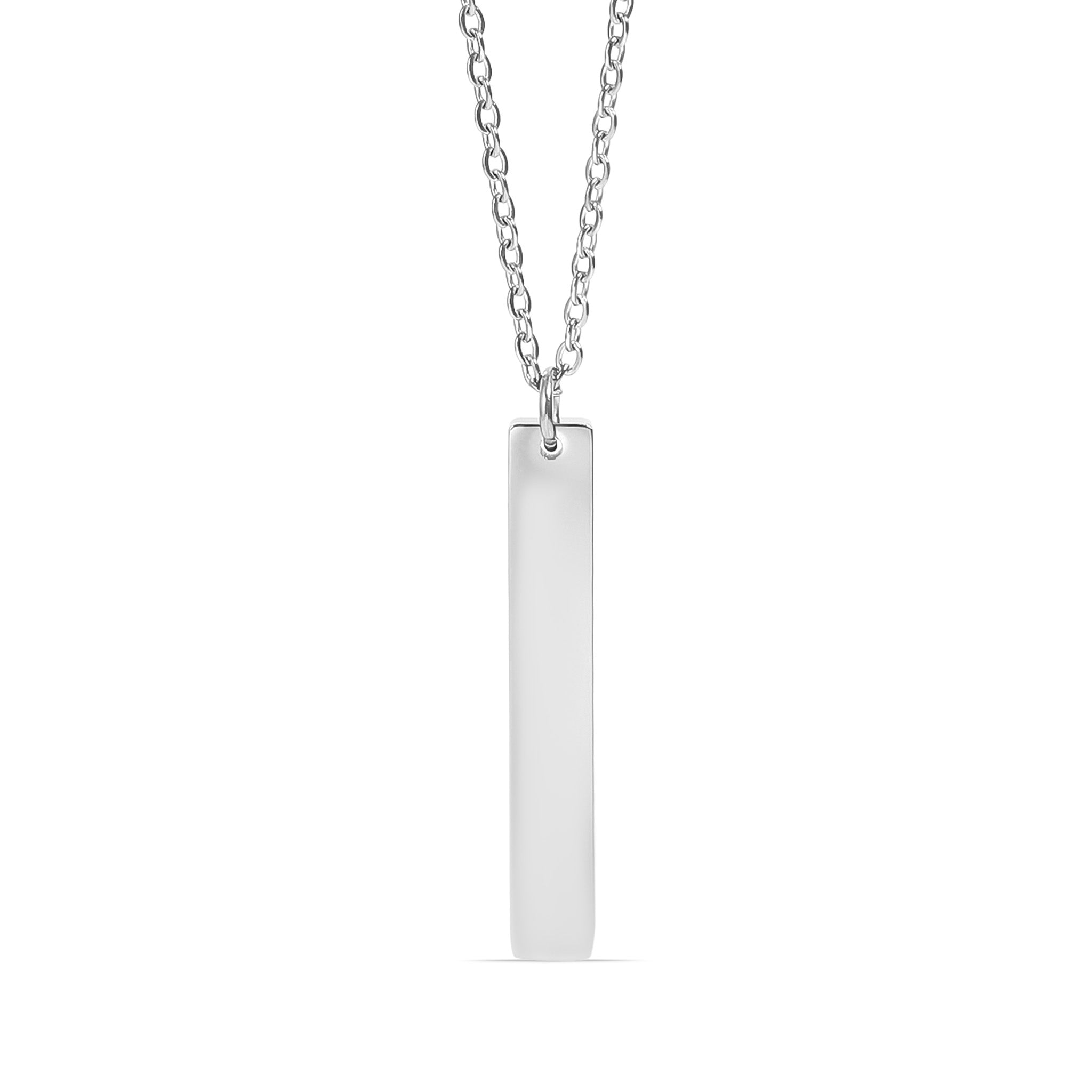 18K Gold PVD Stainless Steel Vertical Bar Necklace