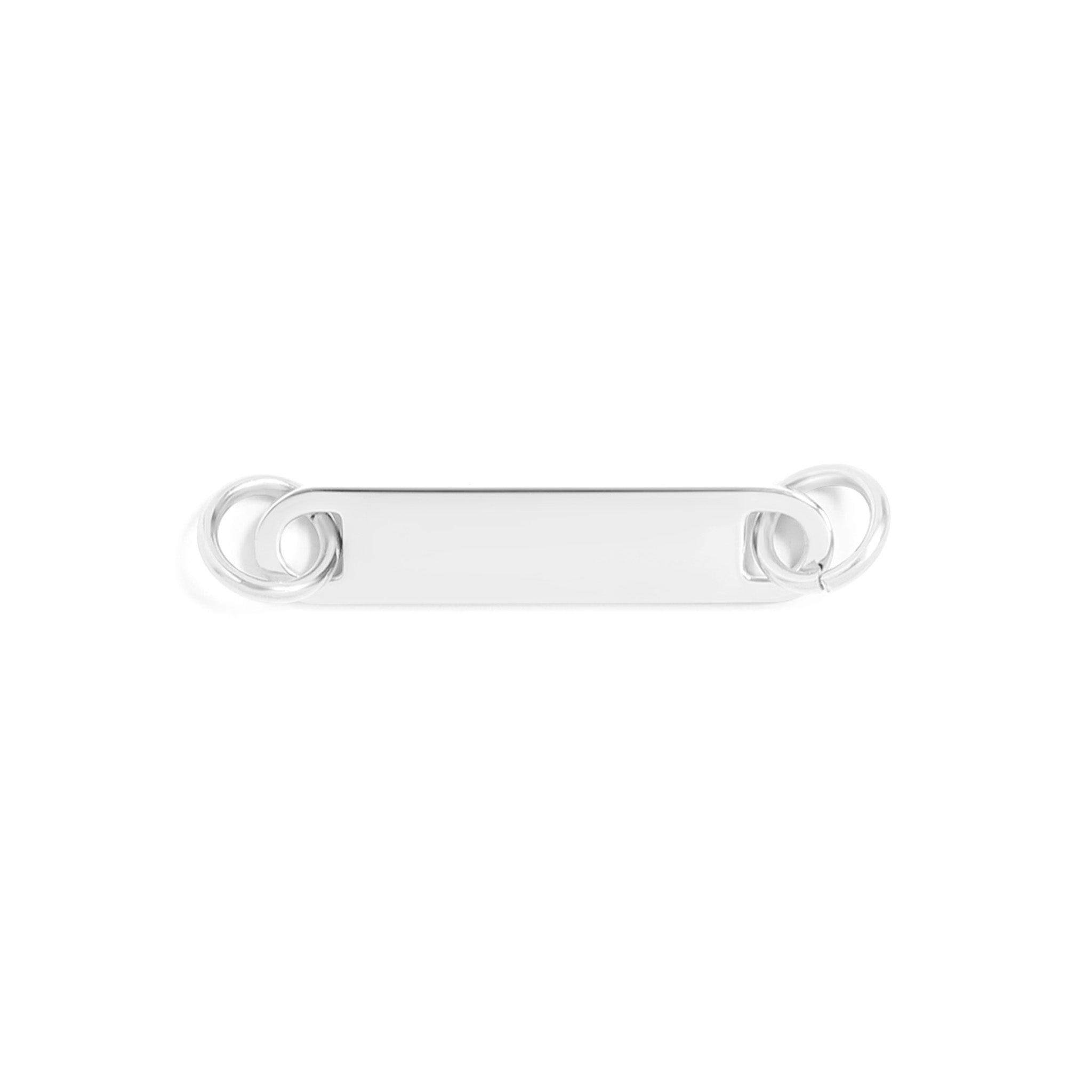 18K Gold PVD Stainless Steel Blank Bar Connector Charm