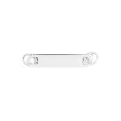 18K Gold PVD Stainless Steel Blank Bar Connector Charm