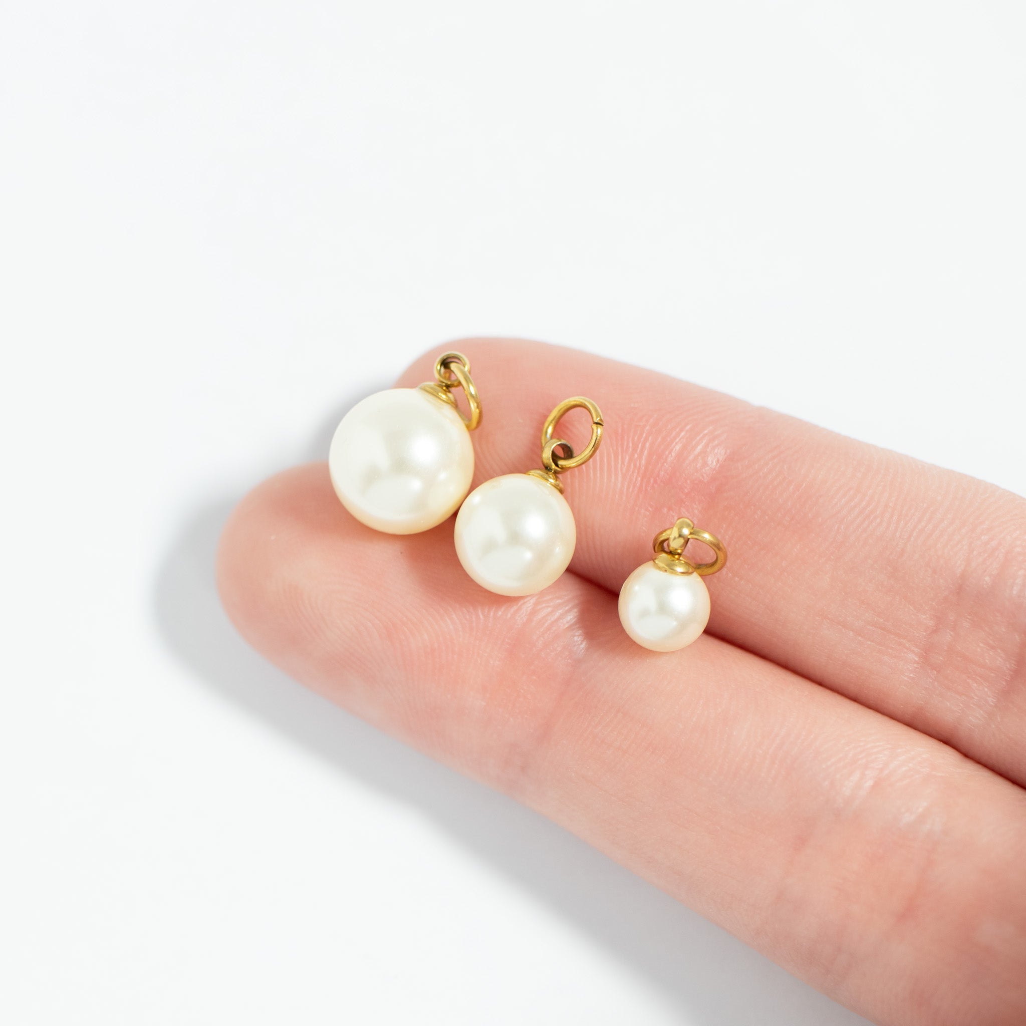 Glass Pearl Charms