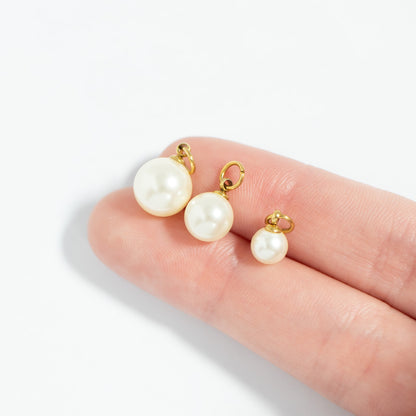 Glass Pearl Charms
