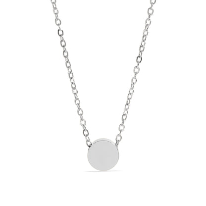 18K Gold PVD Stainless Steel Mini Circle Necklace