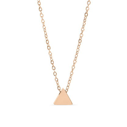 18K Gold PVD Stainless Steel Mini Triangle Necklace