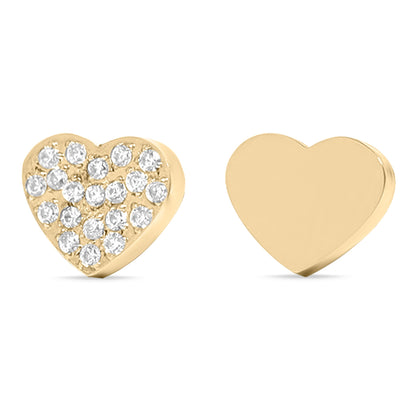 Stainless Steel Engravable 2 Piece Heart Smart Watch Charm Set