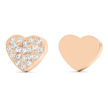 Stainless Steel Engravable 2 Piece Heart Smart Watch Charm Set