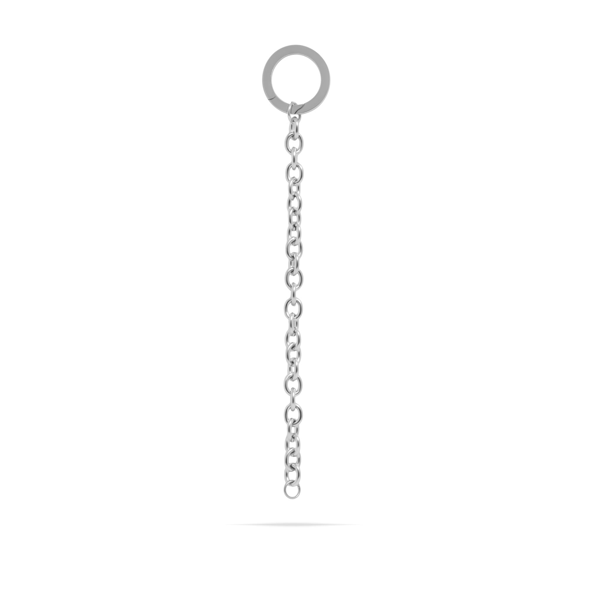 18K Gold PVD Stainless Steel Circle Clasp DIY Charm Key Chain