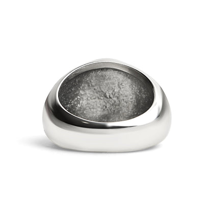 Stainless Steel Polished Maltese Cross Signet Ring