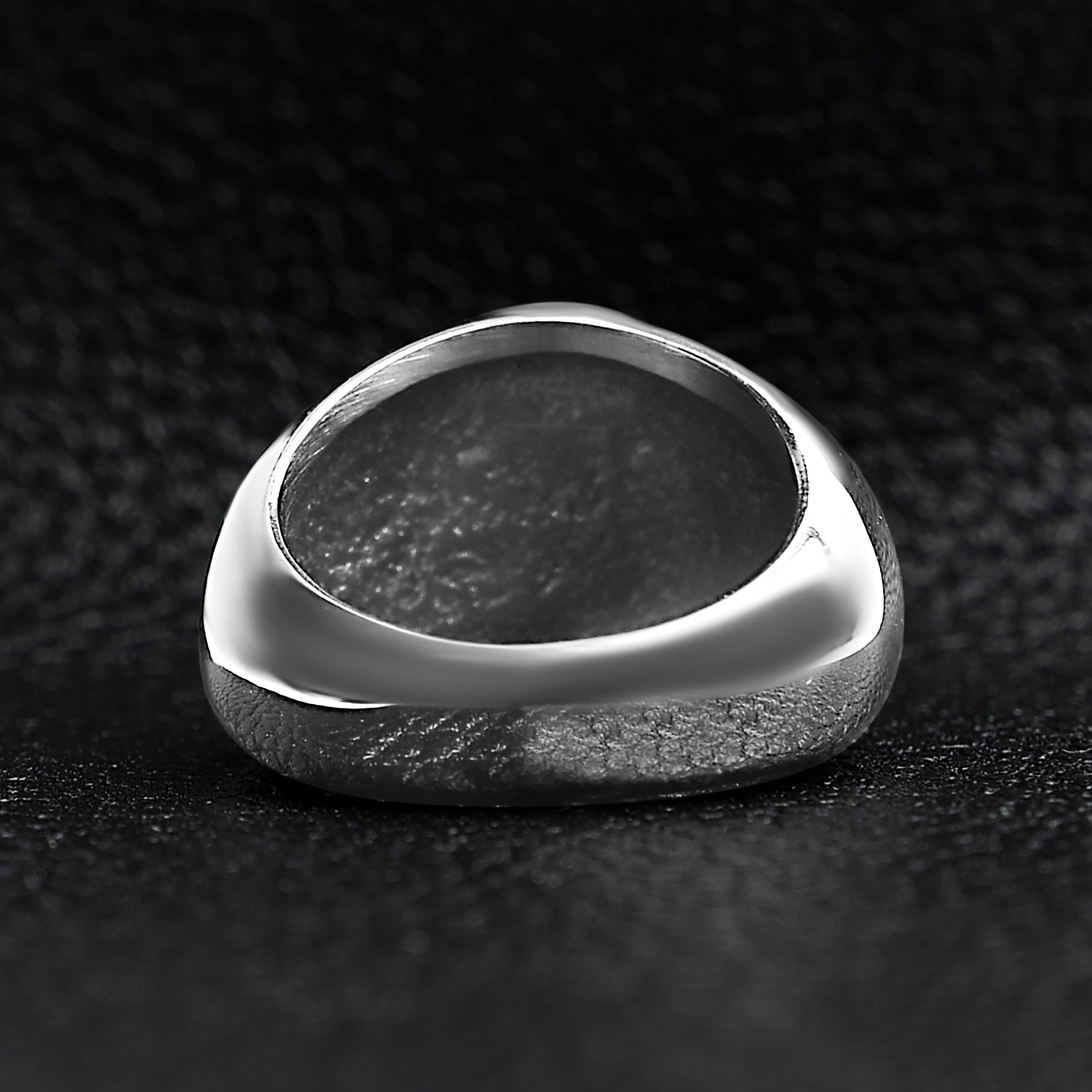 Stainless Steel Polished Maltese Cross Signet Ring