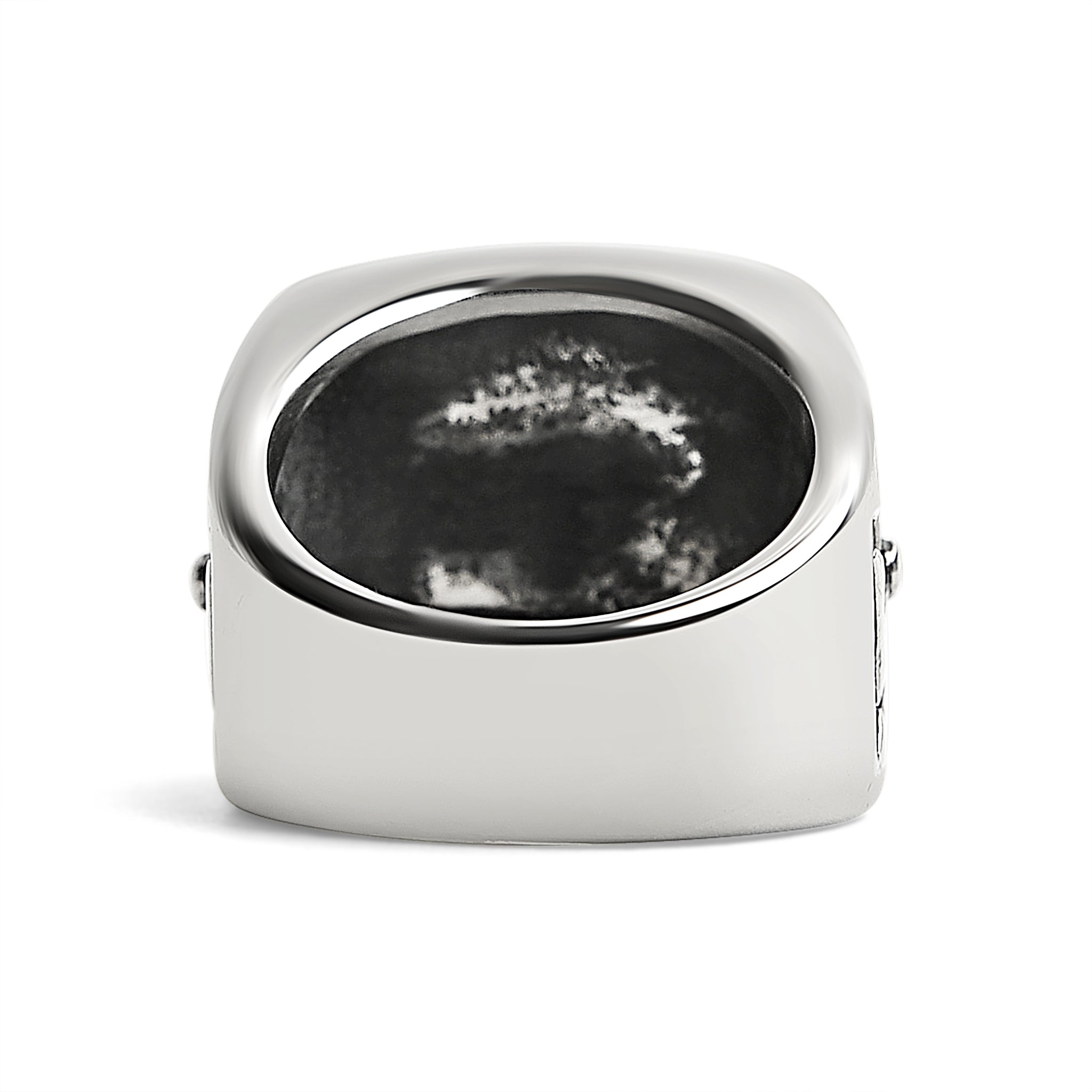 Stainless Steel Polished Maltese Cross Signet Ring