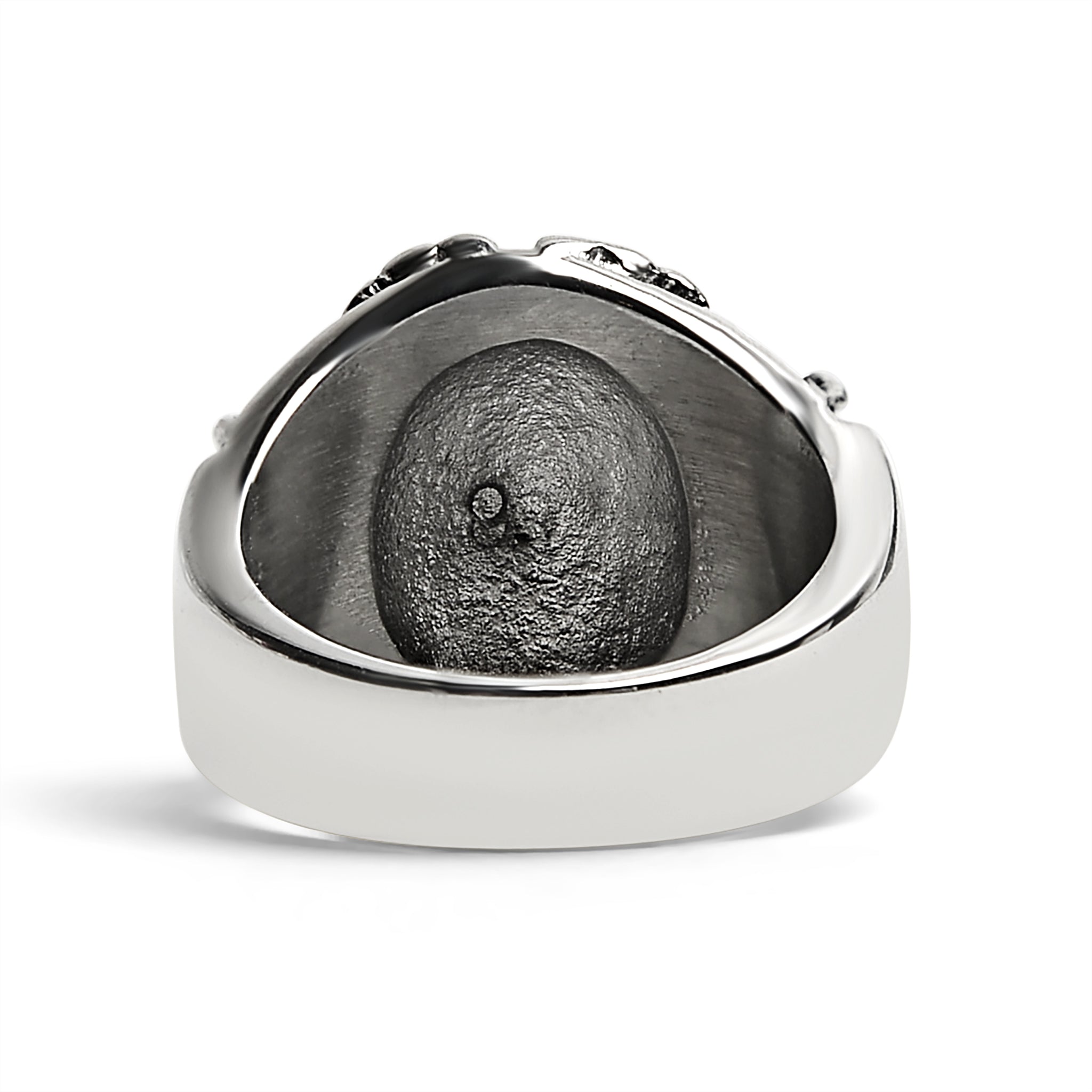 Polished Detailed Skull Stainless Steel Ring