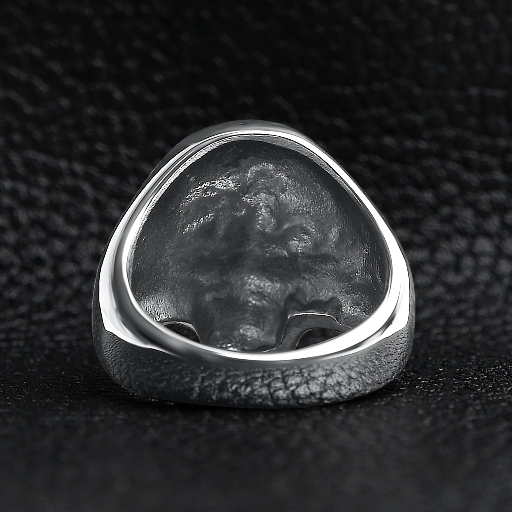 Polished Skull Stainless Steel Ring