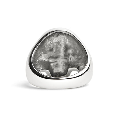 Polished Skull Stainless Steel Ring