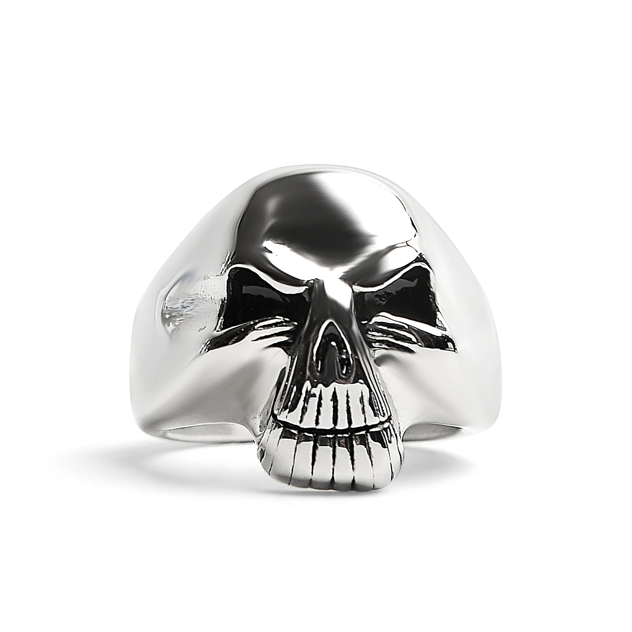 Polished Skull Stainless Steel Ring