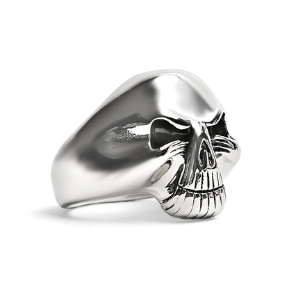 Polished Skull Stainless Steel Ring